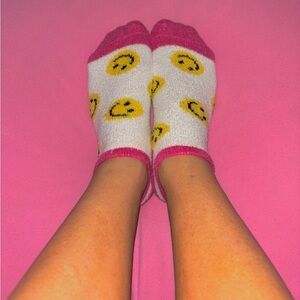 Justice Smiley Face Socks